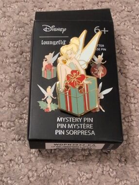 Loungefly Disney Tinkerbell Holiday Present Mystery Enamel Pin
